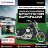 Sintered Brake Pads For Harley Davidson Sportster SuperLow (2014-2020) - Rear - CB452 - 1 Set - CRANK1