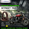 Fork Oil Seals Pair For Harley Davidson Street 750 (2014-2021) - CPF55-148 - CRANK1