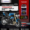 Carbon Brake Pads For Triumph Street Triple 675 (2013-2016) - Rear - CFB312 - 1 Set - CRANK1