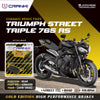 Ceramic Brake Pads For Triumph Street Triple 765 RS (2018-2023) - Rear - CRM359 - 1 Set - CRANK1