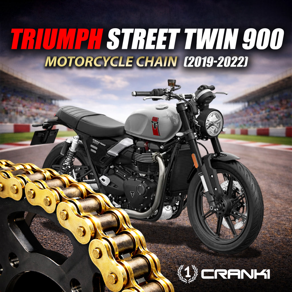 Chain For Triumph Street Twin 900 (2019-2022) - 520 Pitch x 102 Links Gold (ZVMX) - CRANK1