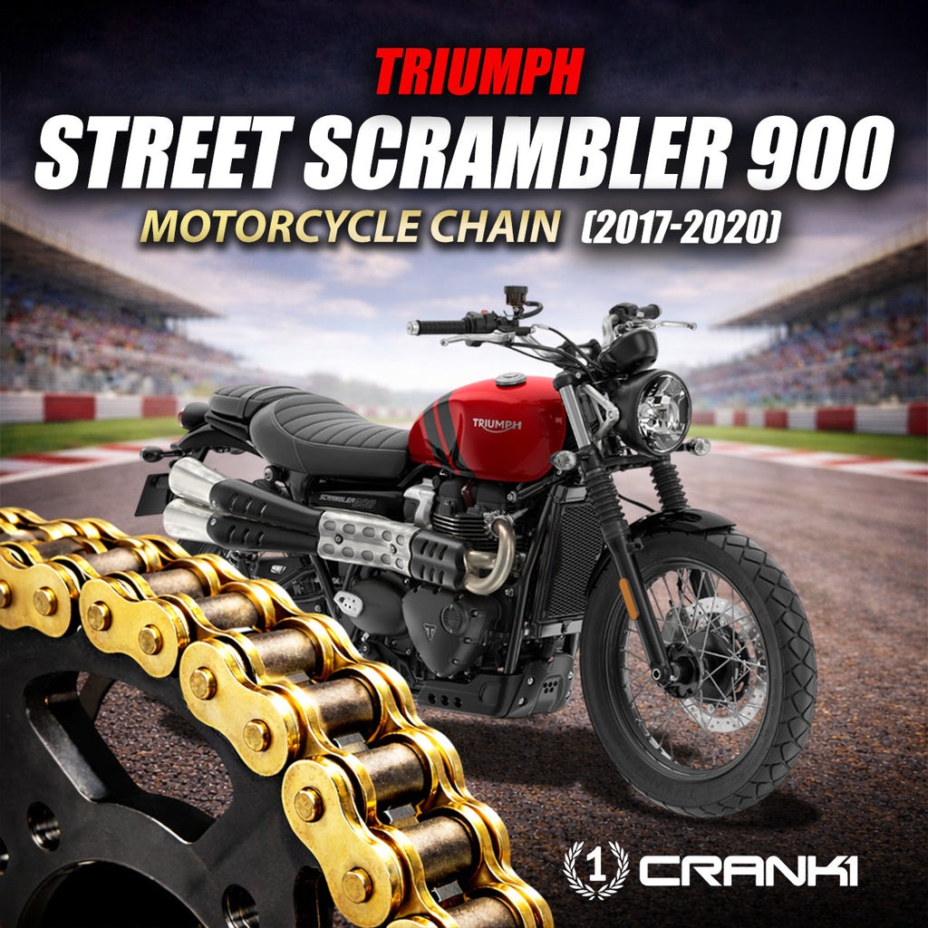 Chain For Triumph Street Scrambler 900 (2017-2020) - 520 Pitch x 106 Links Gold (ZVMX) - CRANK1