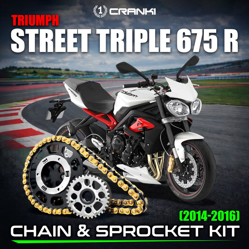 Chain And Sprocket Kit For Triumph Street Triple 675 R (2014-2016) - CRANK1