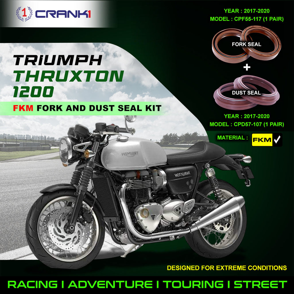 Fork And Dust Seals Kit For Triumph Thruxton 1200 (2017-2020) - CRANK1