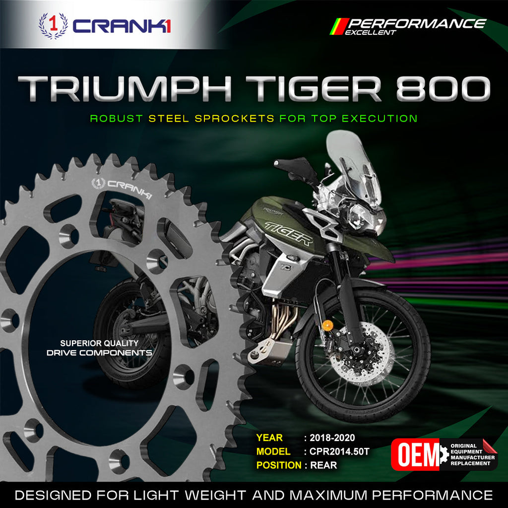 Sprocket For Triumph Tiger 800 (2018-2020) - Rear - CPR2014.50T - CRANK1