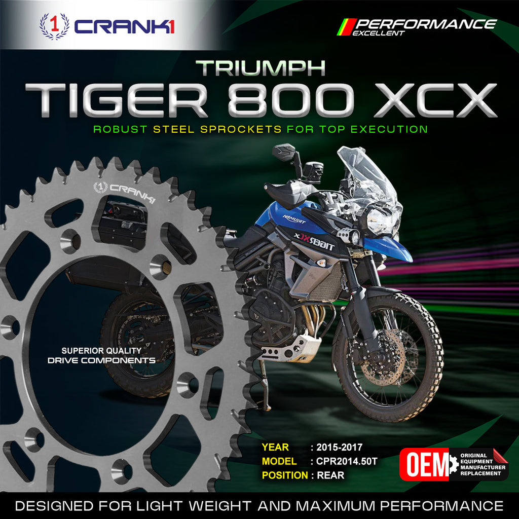 Sprocket For Triumph Tiger 800 XCX (2015-2017) - Rear - CPR2014.50T - CRANK1