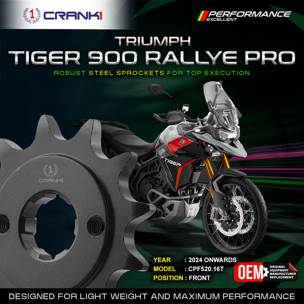 Sprocket For Triumph Tiger 900 Rally Pro (2024 onwards) - Front - CPF520.16T - CRANK1