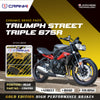 Ceramic Brake Pads For Triumph Street Triple 675R - Rear - CRM359 - 1 Set - CRANK1