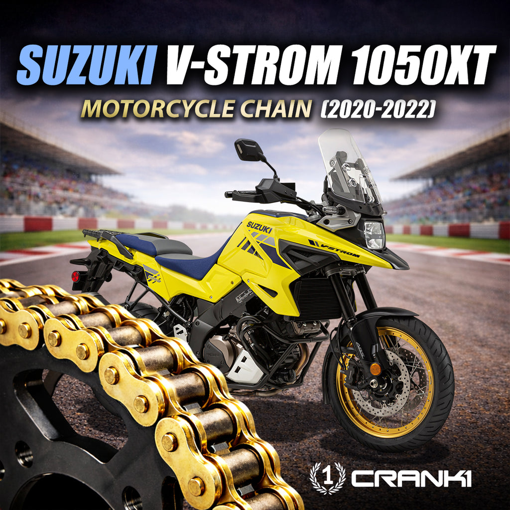 Chain For Suzuki V-Strom 1050 XT (2020-2022) - 525 Pitch x 120 Links Gold (ZVMX) - CRANK1
