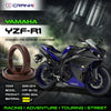Fork Oil Seals Pair For Yamaha YZF-R1 (2009-2014) - CPF55-122 - CRANK1