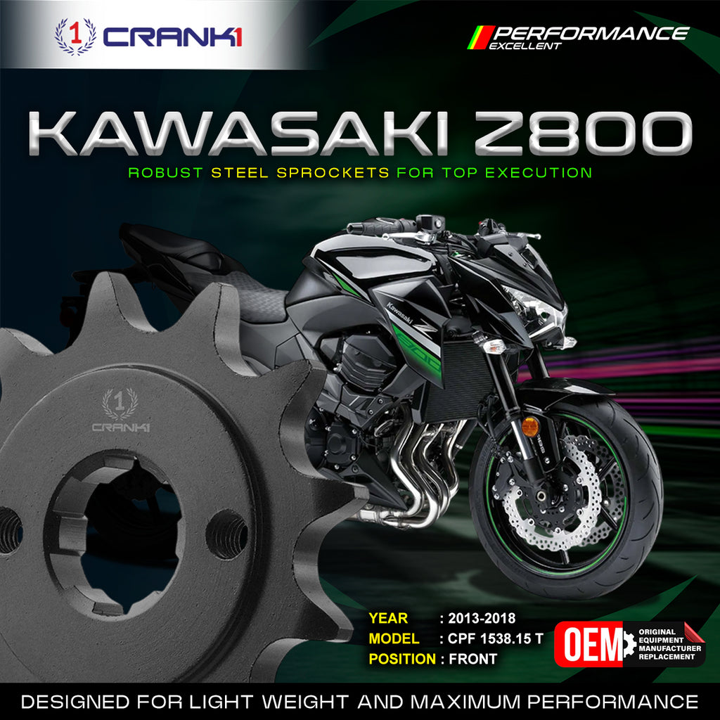 Sprocket For Kawasaki Z800 (2013-2018) - Front - CPF1538.15T - CRANK1