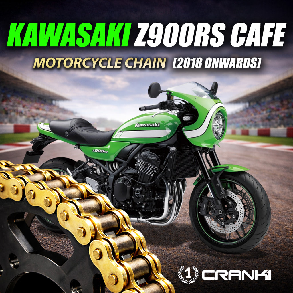 Chain For Kawasaki Z900RS Cafe (2018 Onwards) - 525 Pitch x 114 Links Gold (ZVMX) - CRANK1
