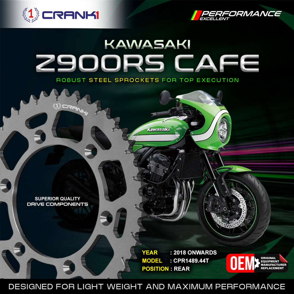 Sprocket For Kawasaki Z900RS Cafe (2018 Onwards) - Rear - CPR1489.44T - CRANK1